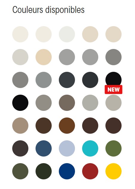 Les couleurs de la pergola en verre